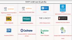 پایگاه های ارائه دهنده اطلاعات Covid 19